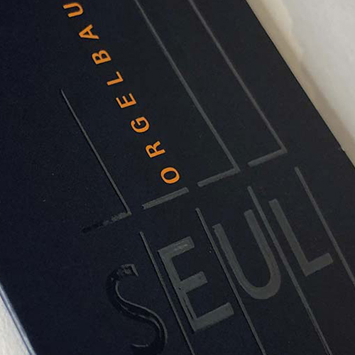 Seul Orgelbau Visitenkarte Seul Orgelbau